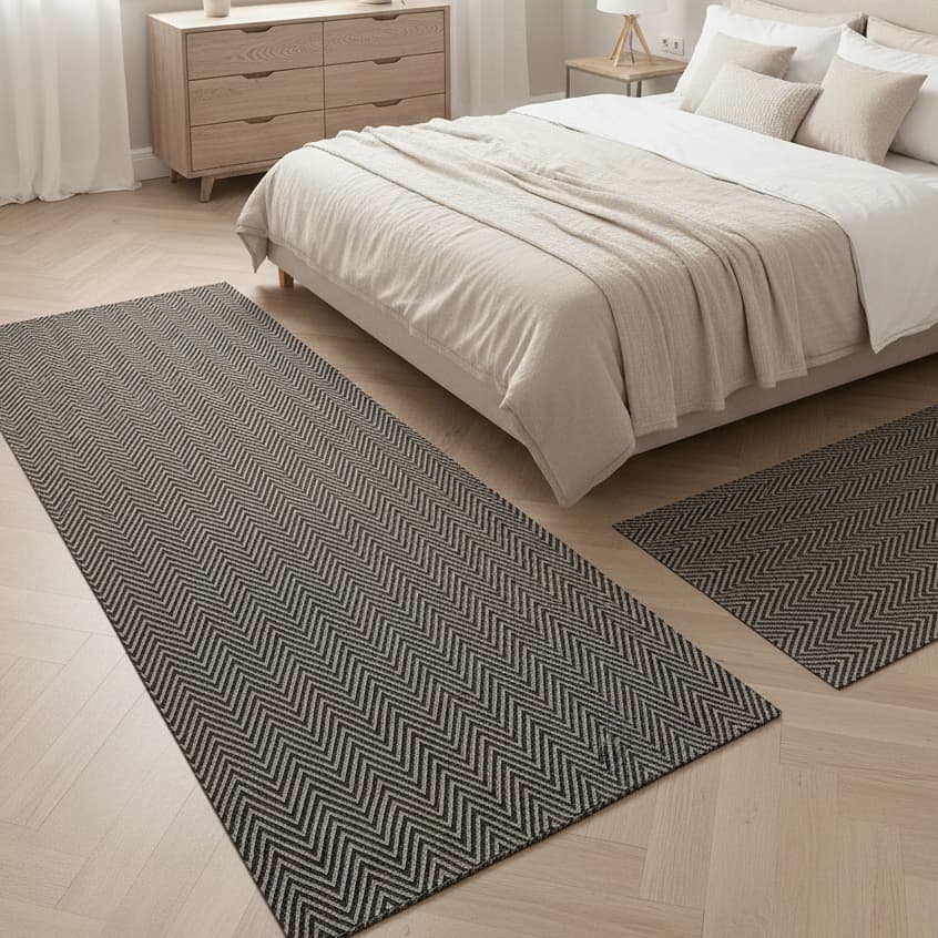 Kit 2 passadeiras para quarto, Cama casal - Decoração