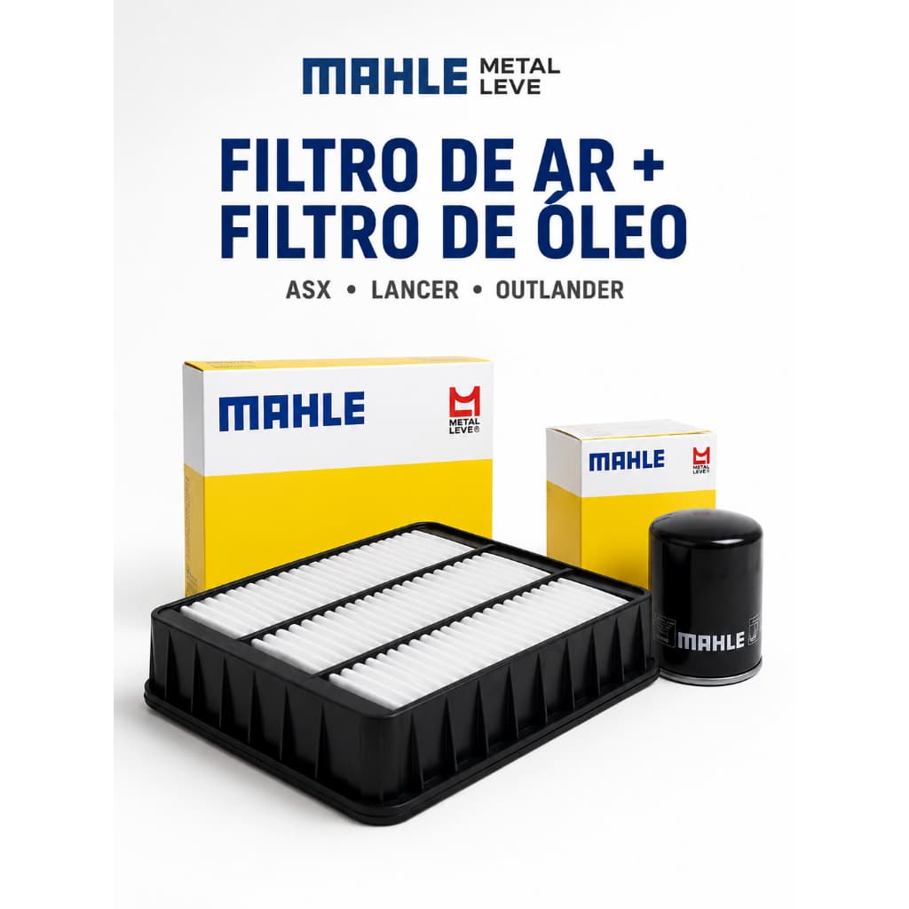Filtros Ar Óleo Mahle ASX Outlander Lancer 2.0 2.4