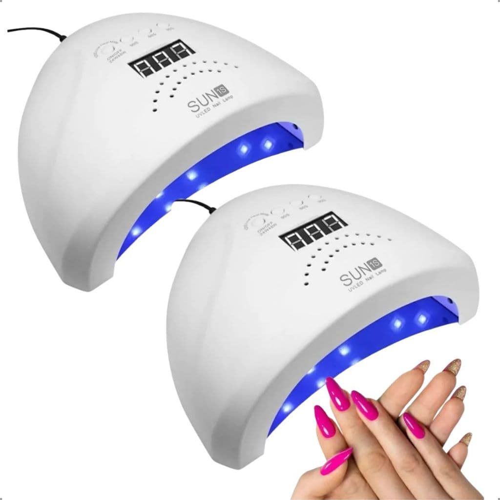 Cabine Estufa Sun 1s One Led Uv 48w Para Unhas Acrigel Secagem Rápida KIT 2 UNIDADES