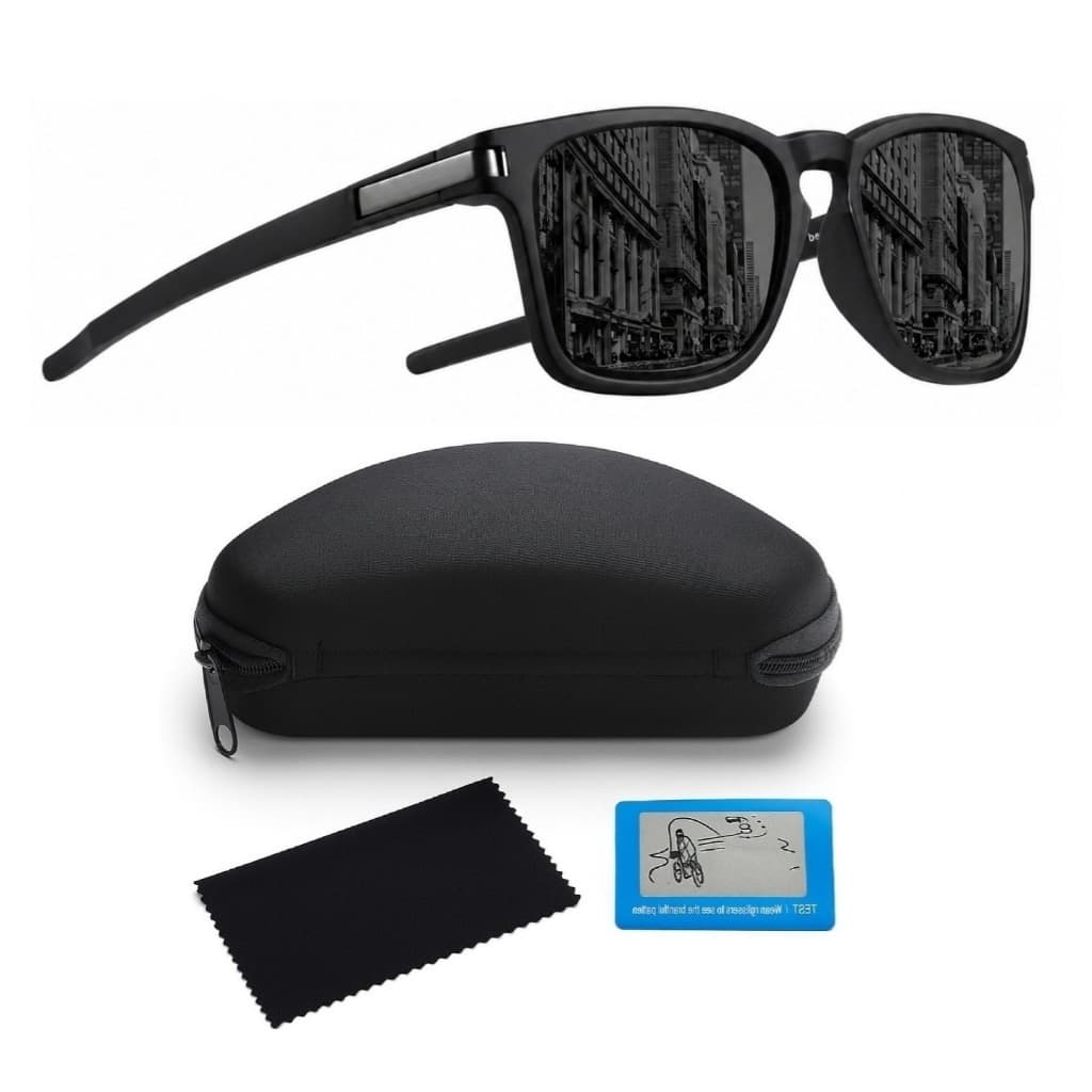 Óculos De Sol Esportivo Polarizado UV400 Masculino Feminino Quadrado Dirigir Básico Moda Acessórios