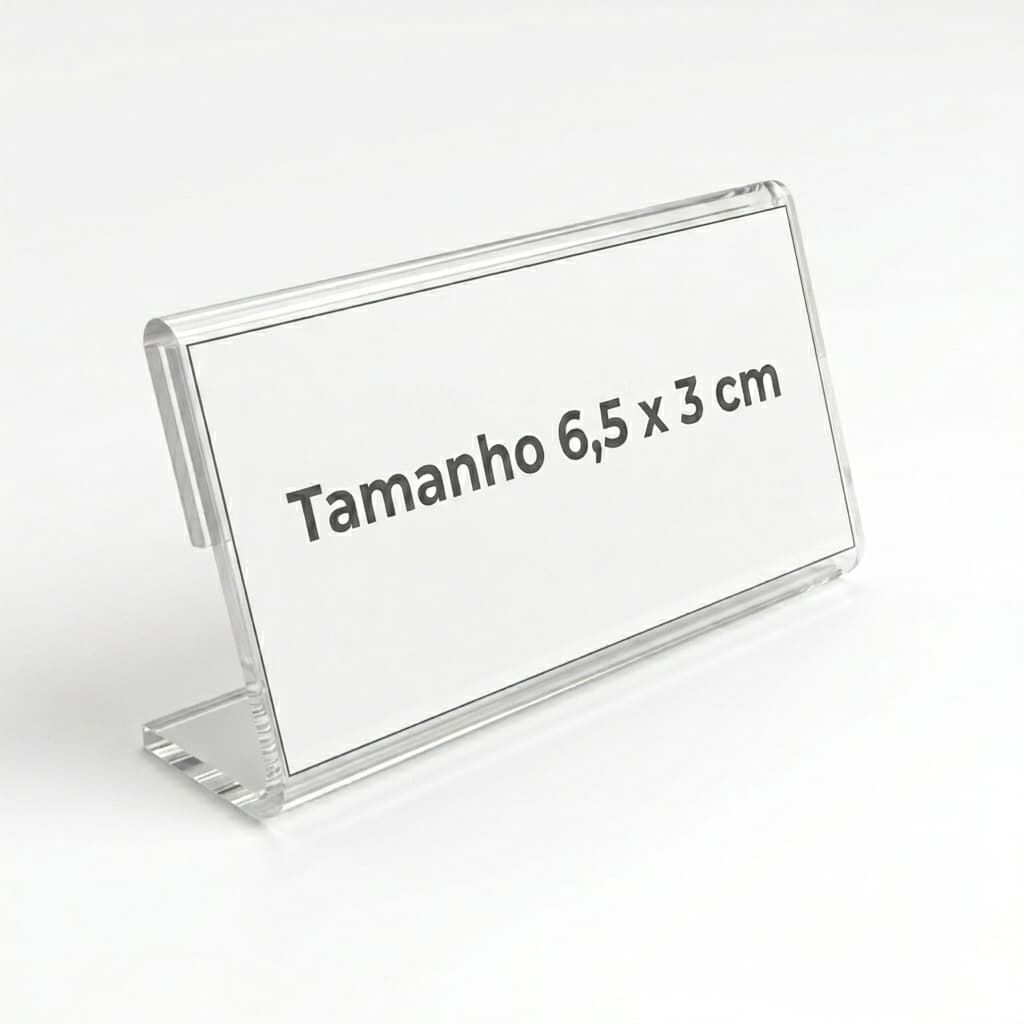 Display Placa Porta Preço P.s Similar Acrílico - 6,5x3 Cm