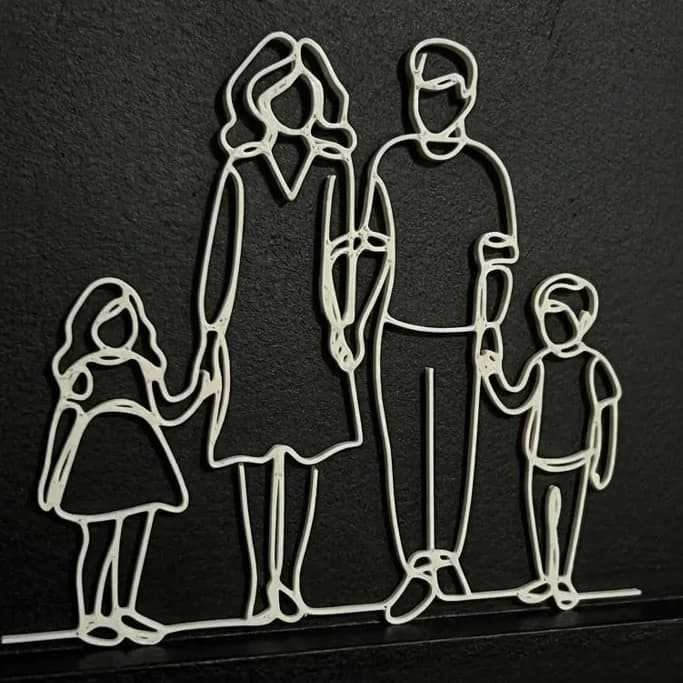 Quadro de família Palito