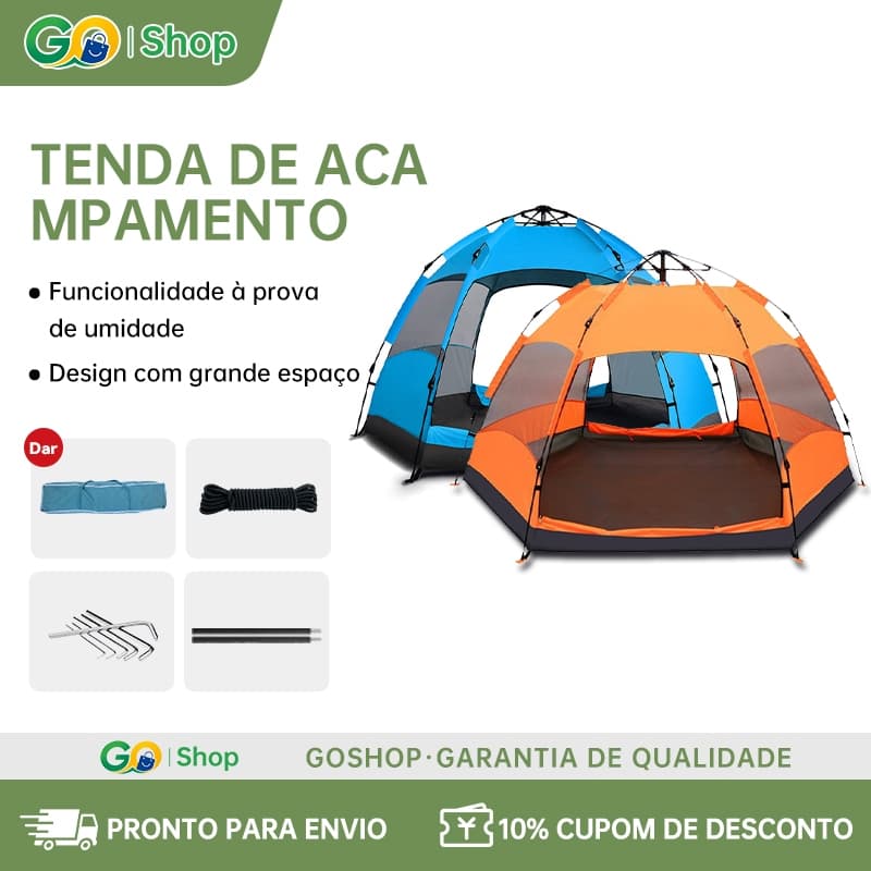 Sotiay Barraca Camping 5-8 Lugares Grande Ventilacao 270*270*150cm