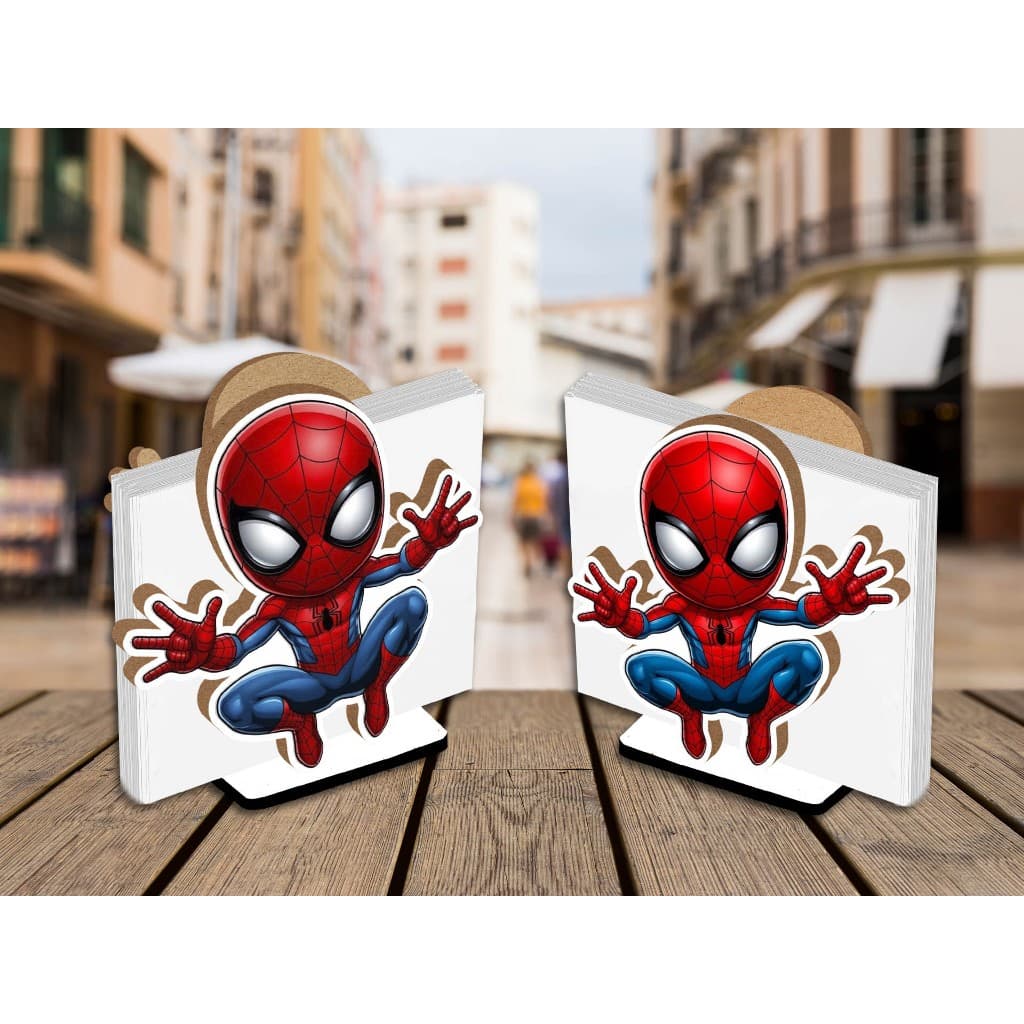Kit 10 Centro de Mesa Porta Guardanapo Homem Aranha