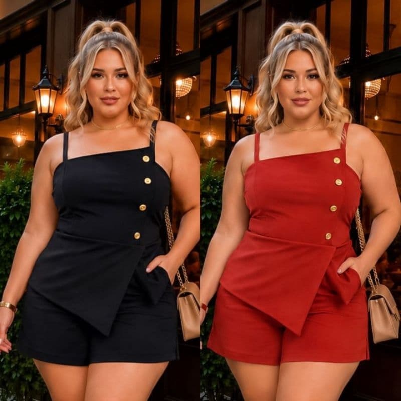 Conjunto Feminino Plus Size Conjunto Social Feminino Tam Único 44 ao 48