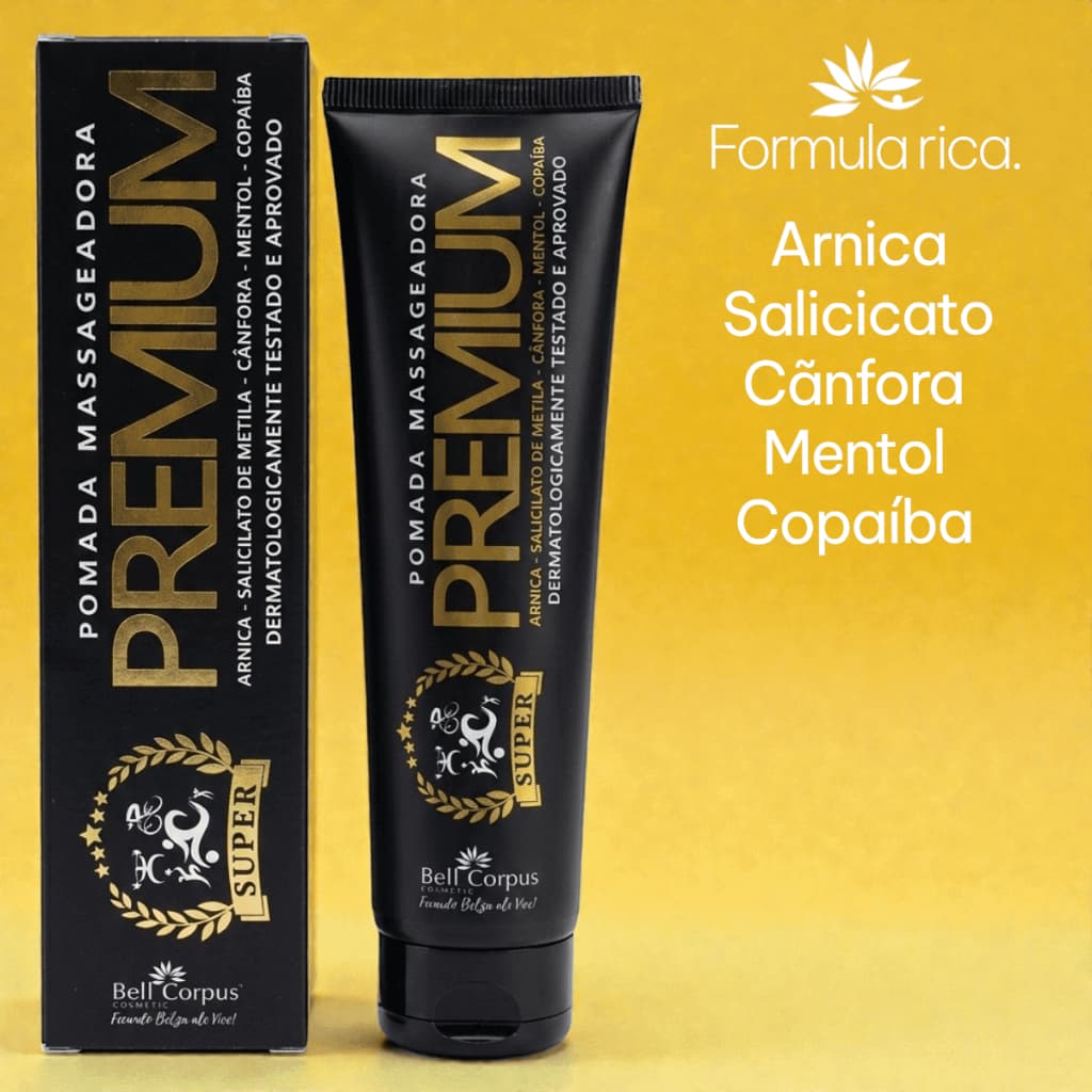 Pomada Massageadora Alívio Imediato Massageador Corporal Premium 150g Bell Corpus