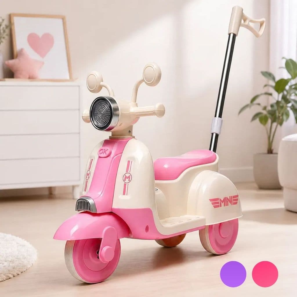 Moto Motoca Elétrica Infantil Empurrador Candy
