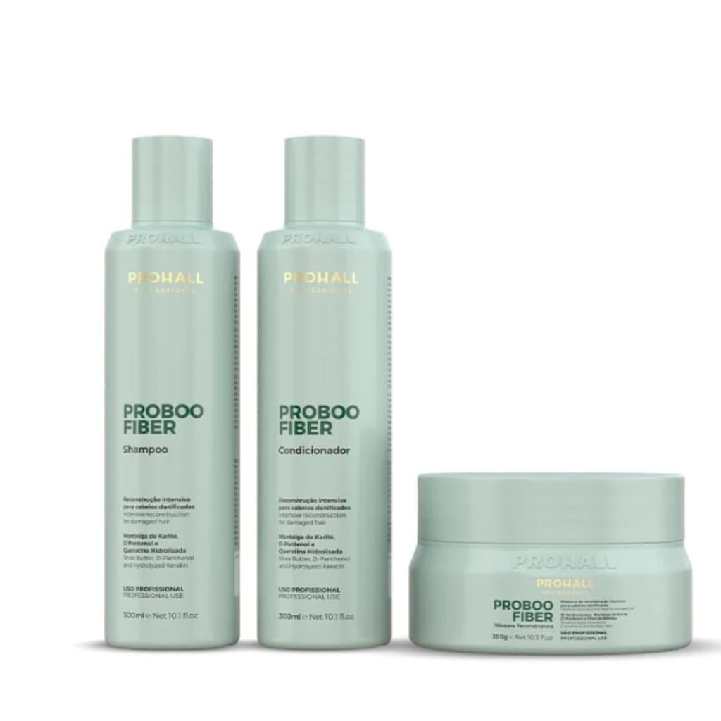 Prohall Proboo Fiber Shampoo I Condicionador I Máscara