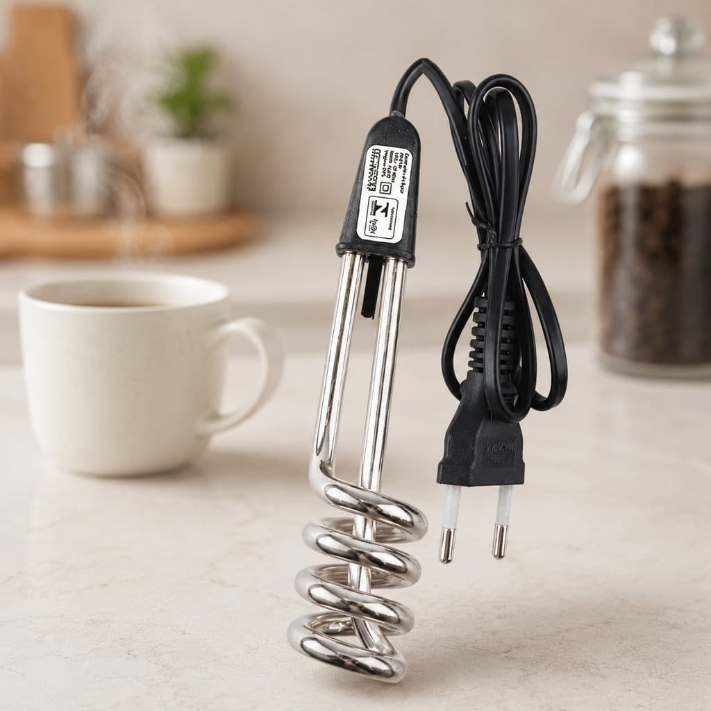 Ebulidor Elétrico 220V 500W Ferve Água Rápido Café Chá Chimarrão Cozinha Escritório Portátil Seguro