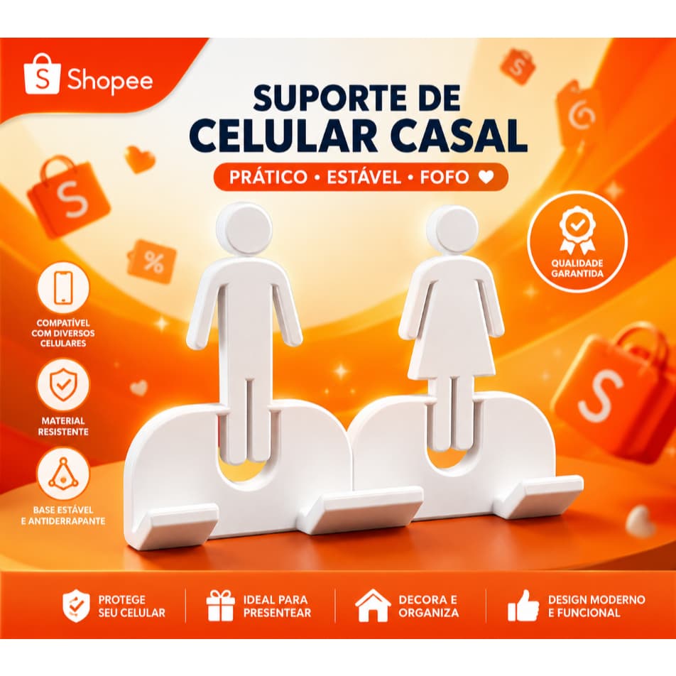Suporte para Gillette Masculina e Feminina | Organizador de Parede para Banheiro | Impressão 3D | Kit Casal