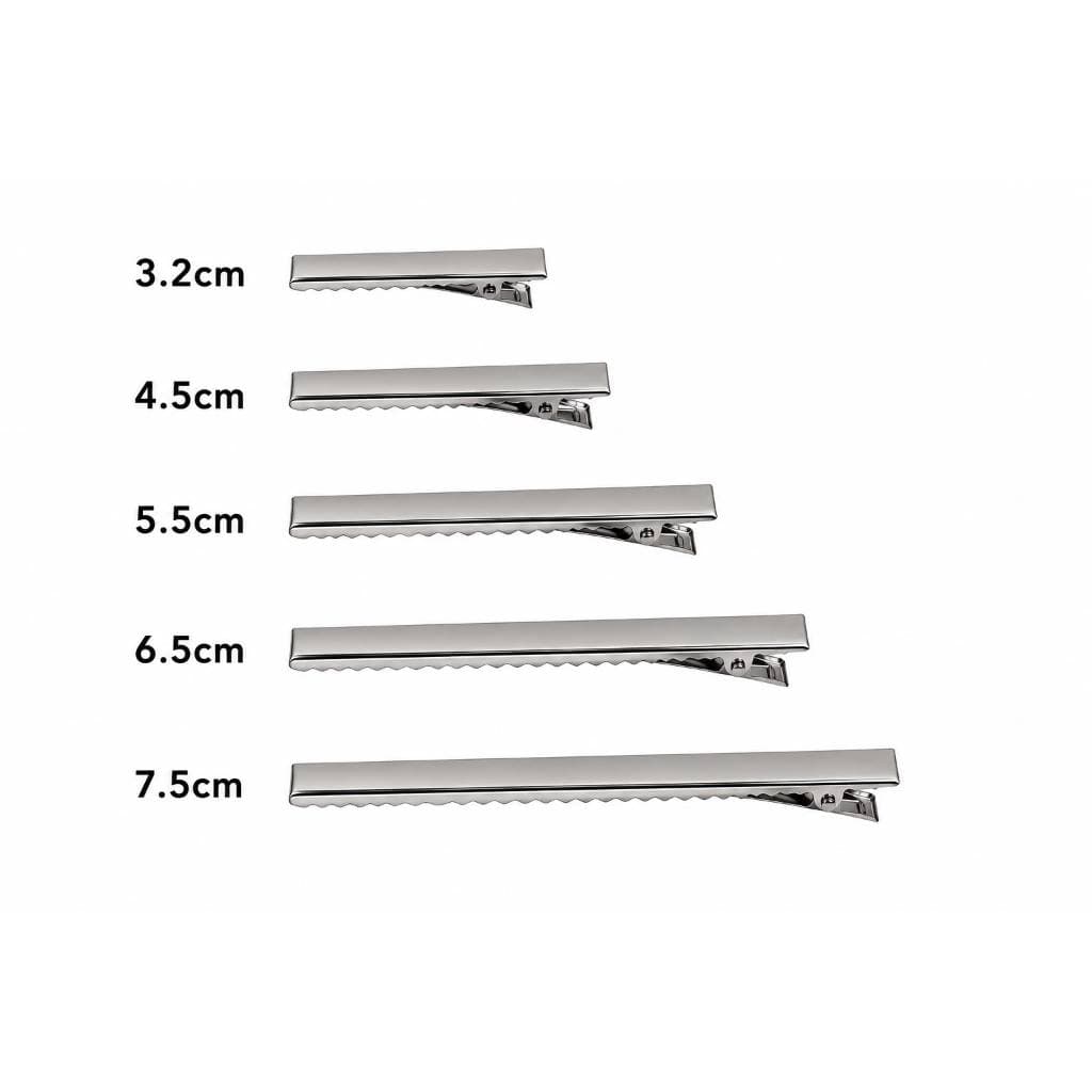 Bico de Pato Presilhas Jacaré Atacado 50/100 Peças – Base para Laços de Cabelo Artesanal