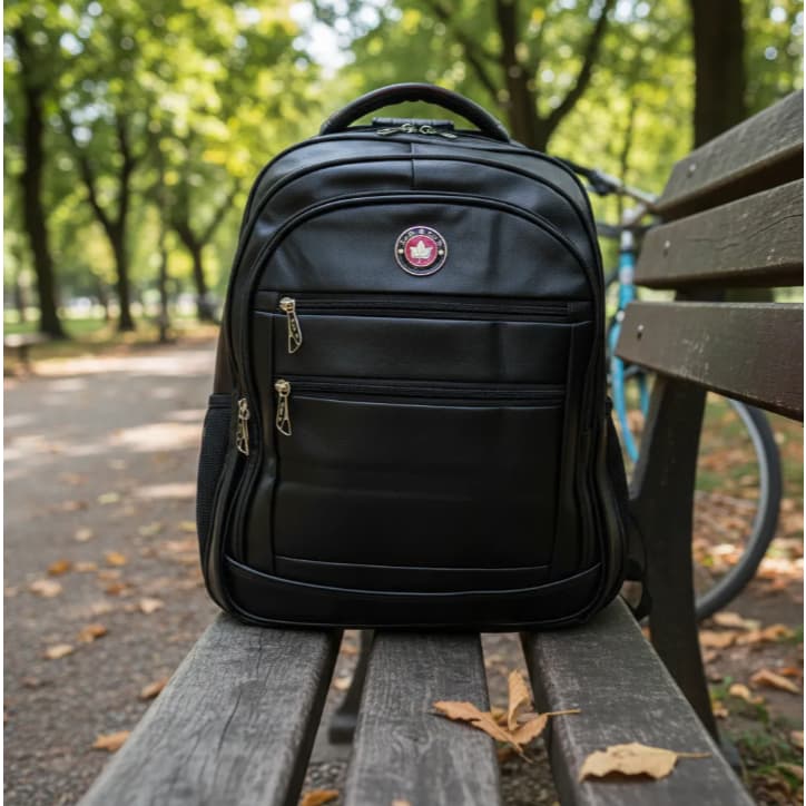 Mochila Bolsa Masculina De Couro Impermeável Reforçada Promo