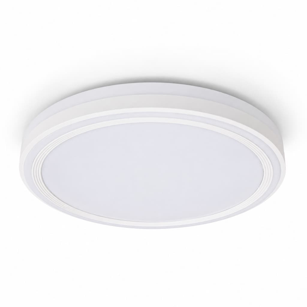 Plafon Led Moderno sobrepor 20w Redondo 3000k (Quente) 4000k (Neutra) 6500k (Frio) 30cm Tipo Genova - Branco