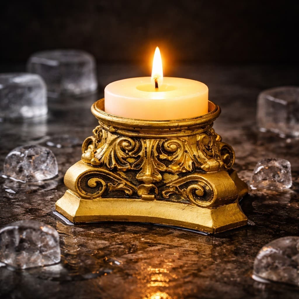 Castiçal Provençal Decorativo Para Vela Enfeites Luxo Decoração Unitário FEITO NO BR