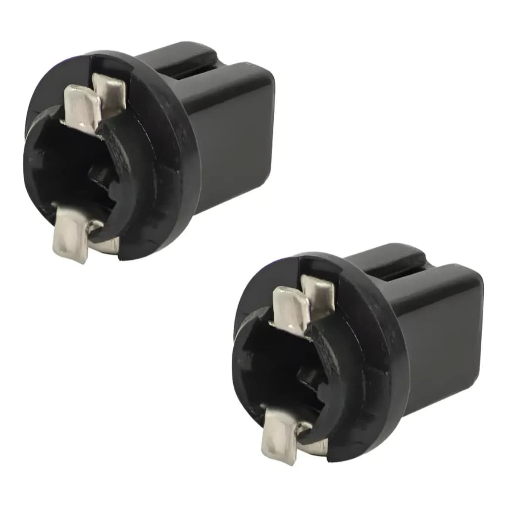 Par Soquetes Painel T5 B8.5 P/ Adaptar Lede Lâmpada T5 Vw Gm Fiat Ford