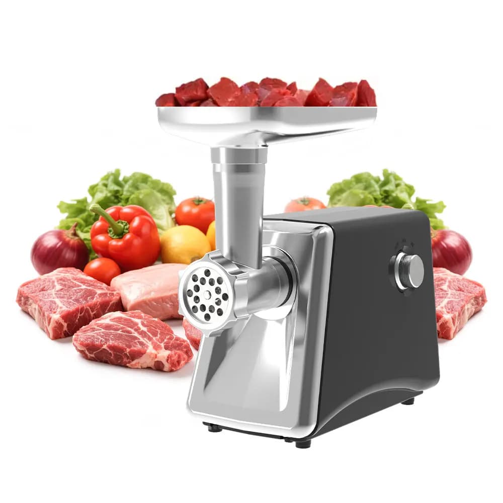 Máquina de Moer Carne Processador Elétrico 2000W Faz Linguiça Frango Kibe 110V 220V