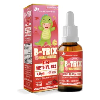 B-Trix Kids Vitamina B12 Metilcobalamina Sabor Morango 20 ml Flora Nativa