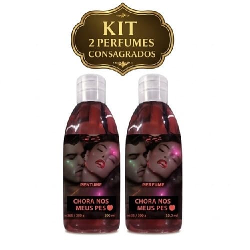 kit com 2 perfumes chora nos Meus Pés cruzado o legítimo 100mlcada