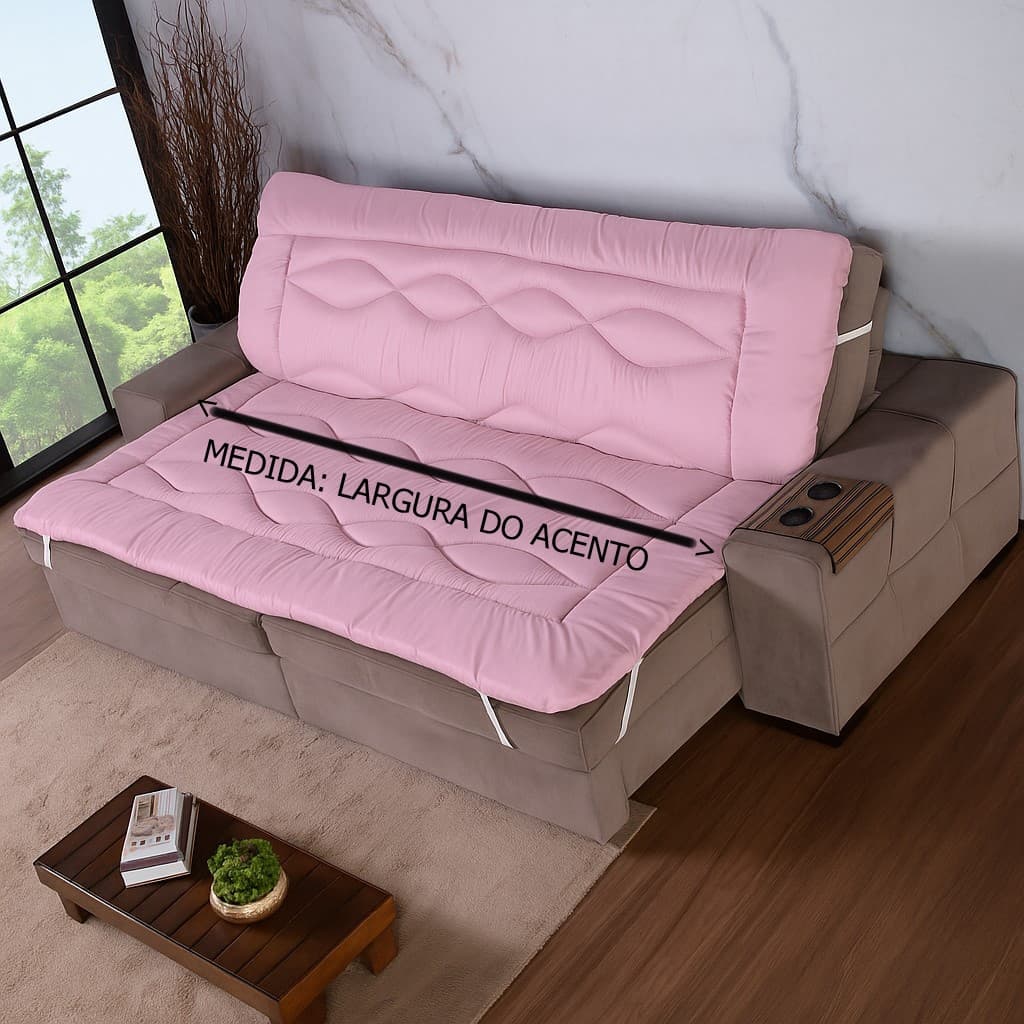 Pillow Top Premium Para Sofá Retrátil 2,00 mt Largura do Acento varias cores