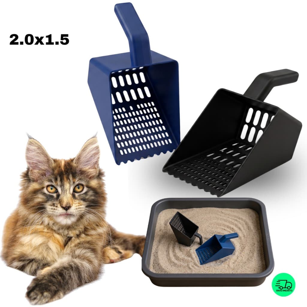 Pá Higiênica De Areia para Gatos Peneira Coletora Categoria Pets Pá de Limpar Caixa de Areia Premium