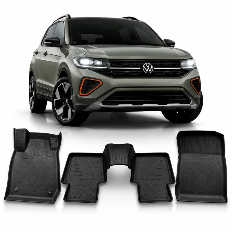Tapete Tipo Bandeja VW T-Cross 2019 2020 2021 2022 2023 2024 2025 2026