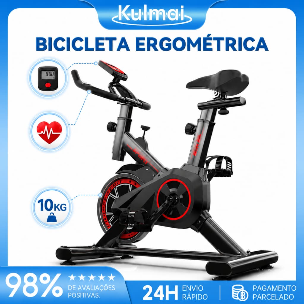 Bicicleta Bike Ergometrica Spinning Academia Fitness Profissional 120kg