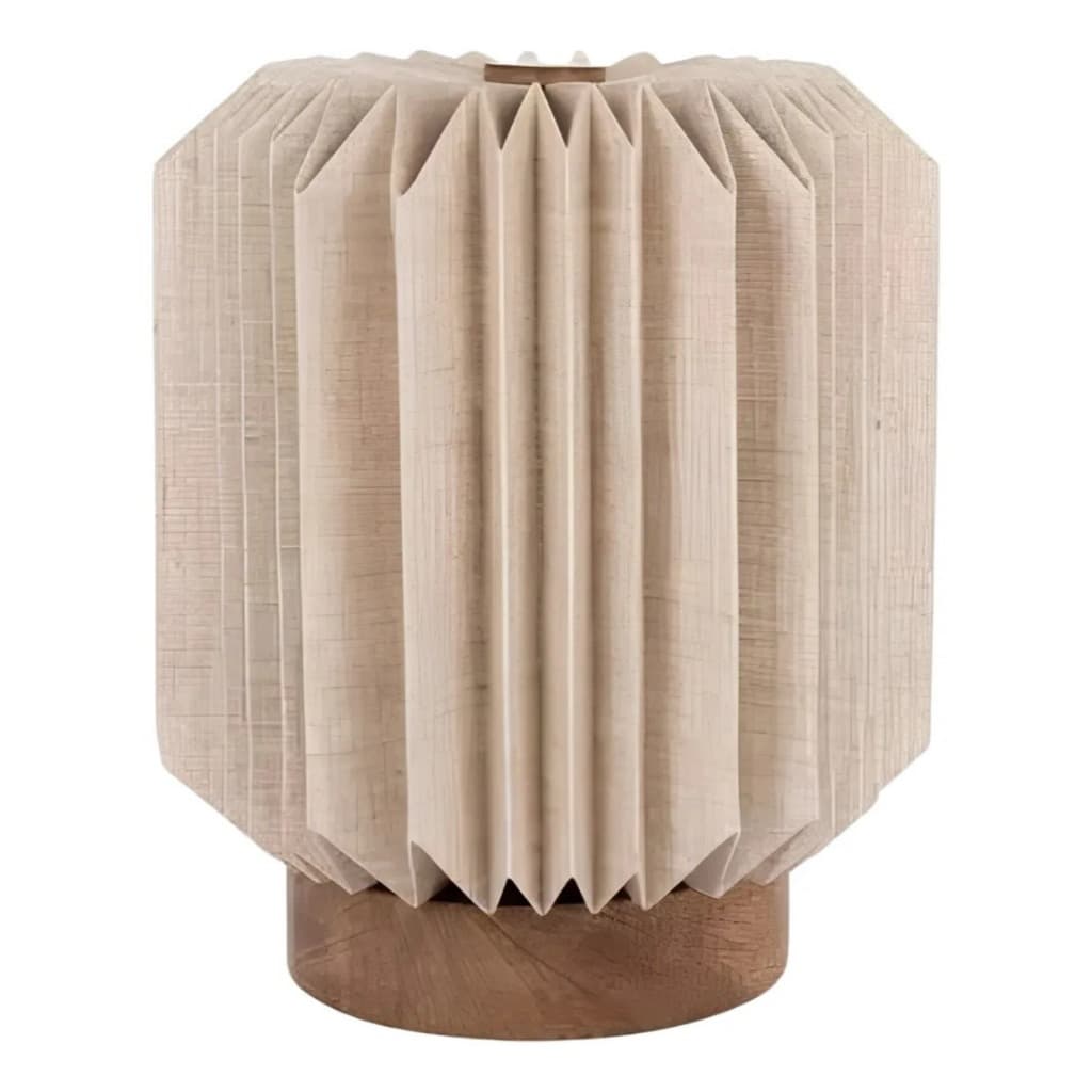 Luminária De Mesa Em Linho Decor 31cm. Mart Linha Premium