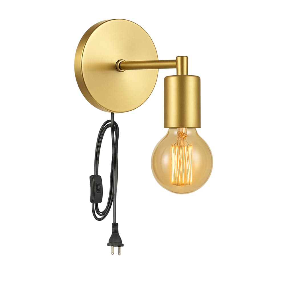 Luminária Arandela de Parede Cabeceira C/ Interruptor Abajur Retrô Moderno 127v/220v