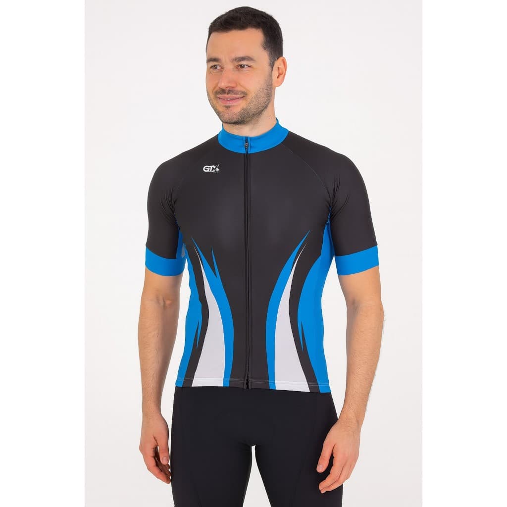 Camiseta de Ciclismo GTX Fire Blue Mtb Speed