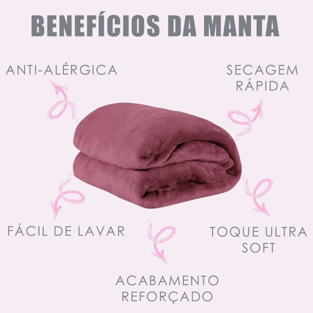 Manta Coberta soft de Casal Duravel Diversas Cores Disponiveis Quente e Macia