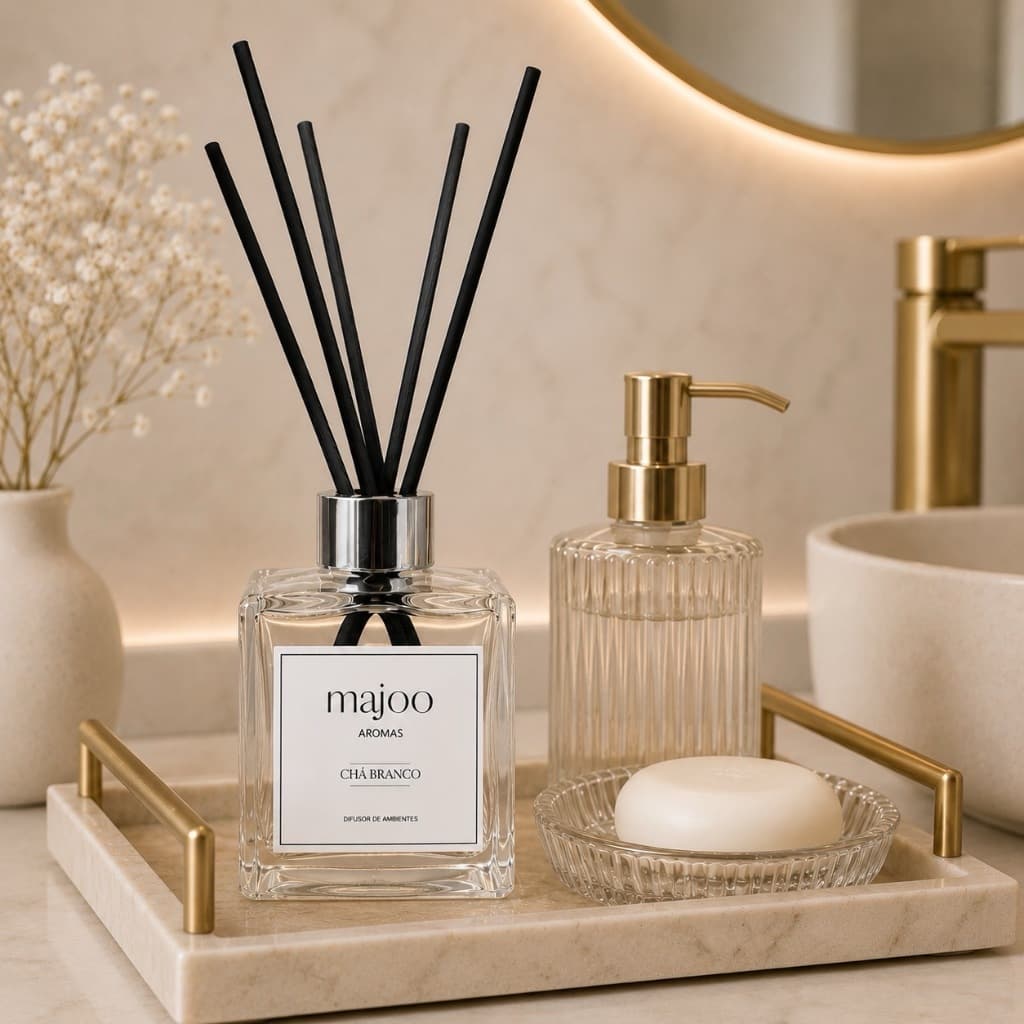 Aromatizador Difusor de Ambientes com Varetas 100ml Presente Duração Premium