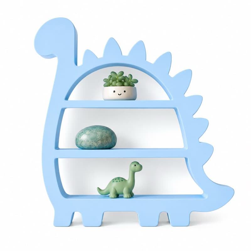 Prateleira Dinossauro Infantil Decorativa Organizador Quarto Bebê Nicho Dinossauro