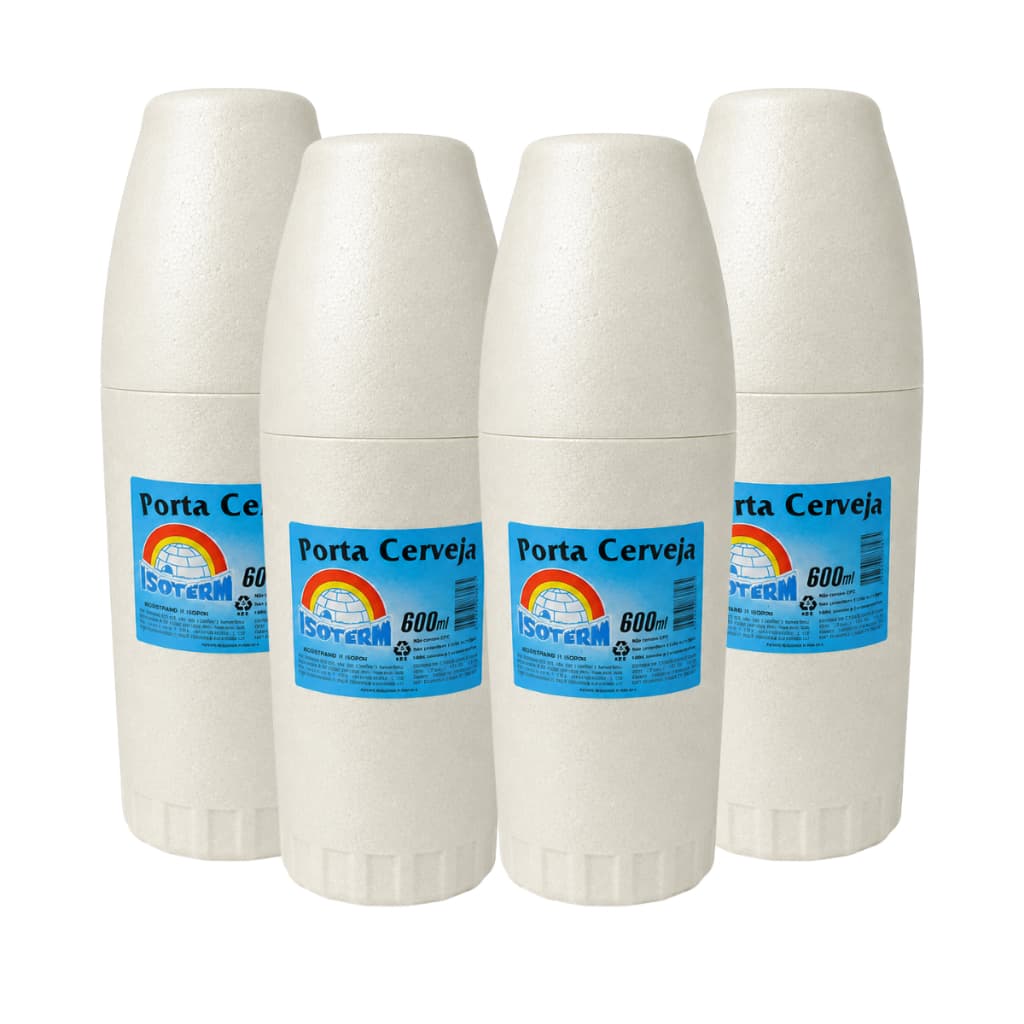 Kit 4Un Porta Garrafa Térmica Cerveja Garrafa 600ml