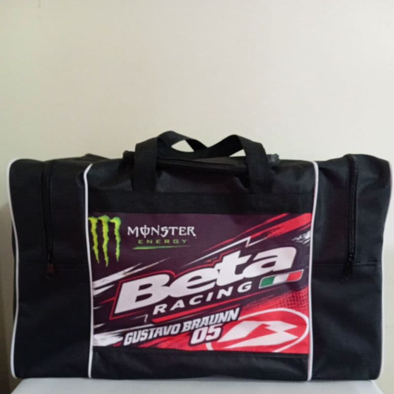 bolsa equipamentos motocross Beta com nome do piloto, manda logo o seu nome