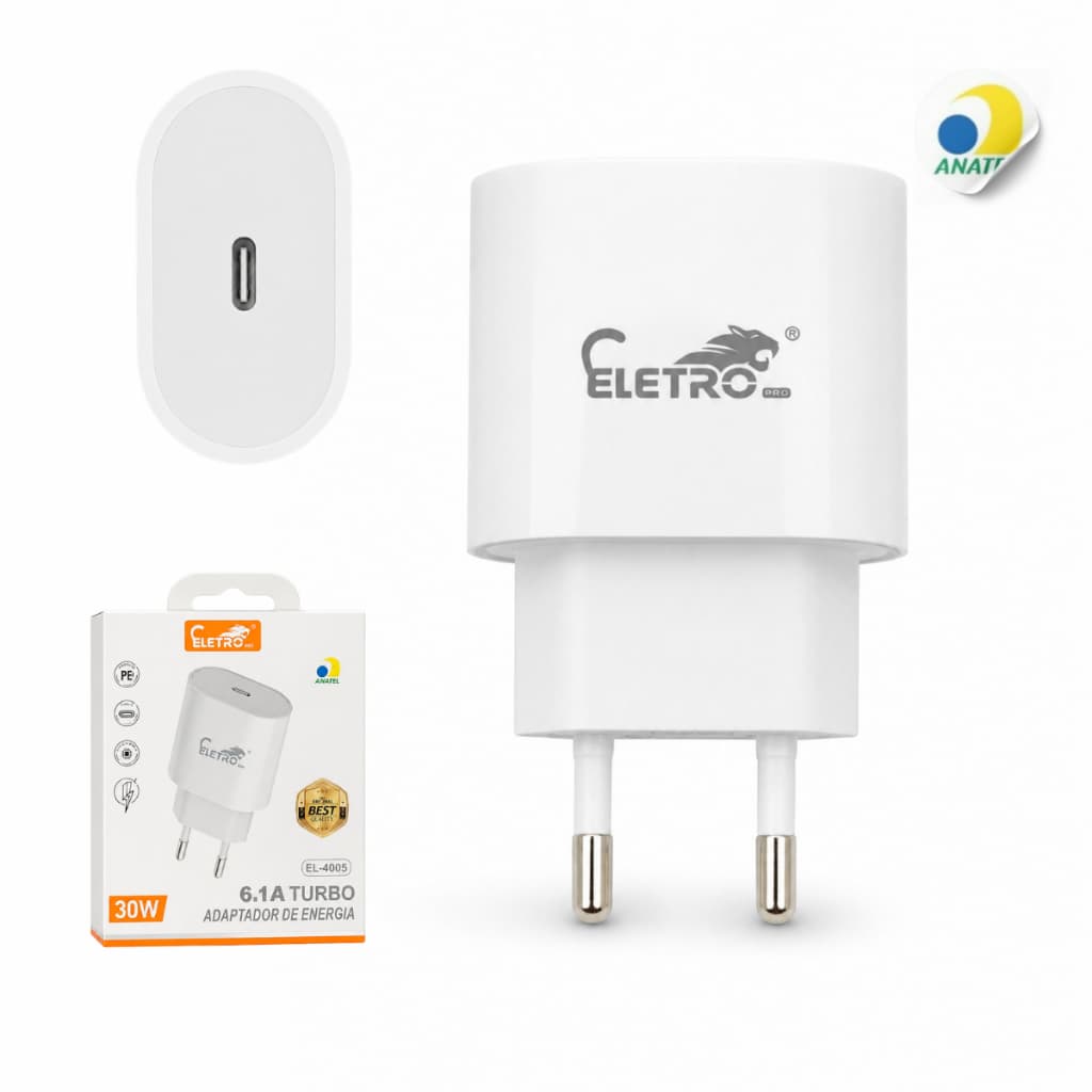 Tomada Carregador 30wats Para Celular, Tablet E Smart Watch