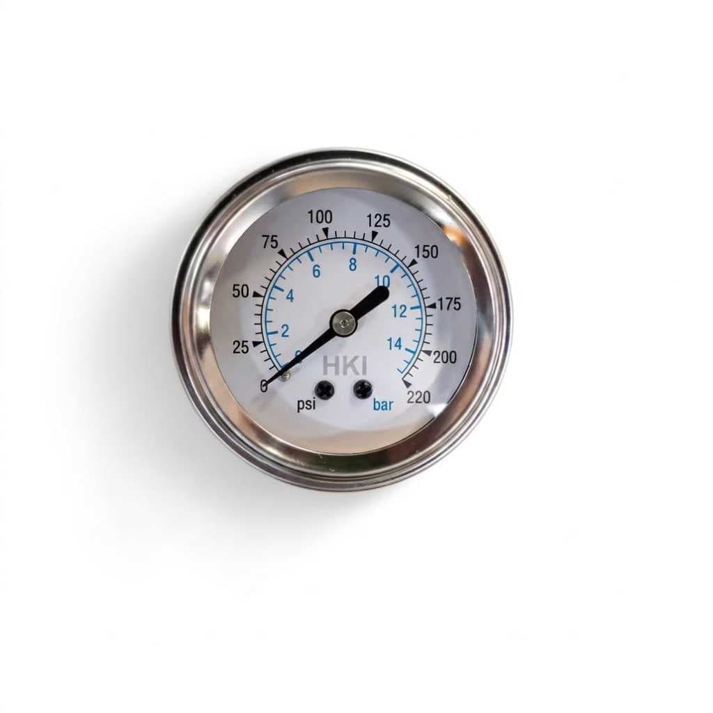 Manômetro 0–220 PSI para Suspensão a Ar | Alta Pressão Automotivo