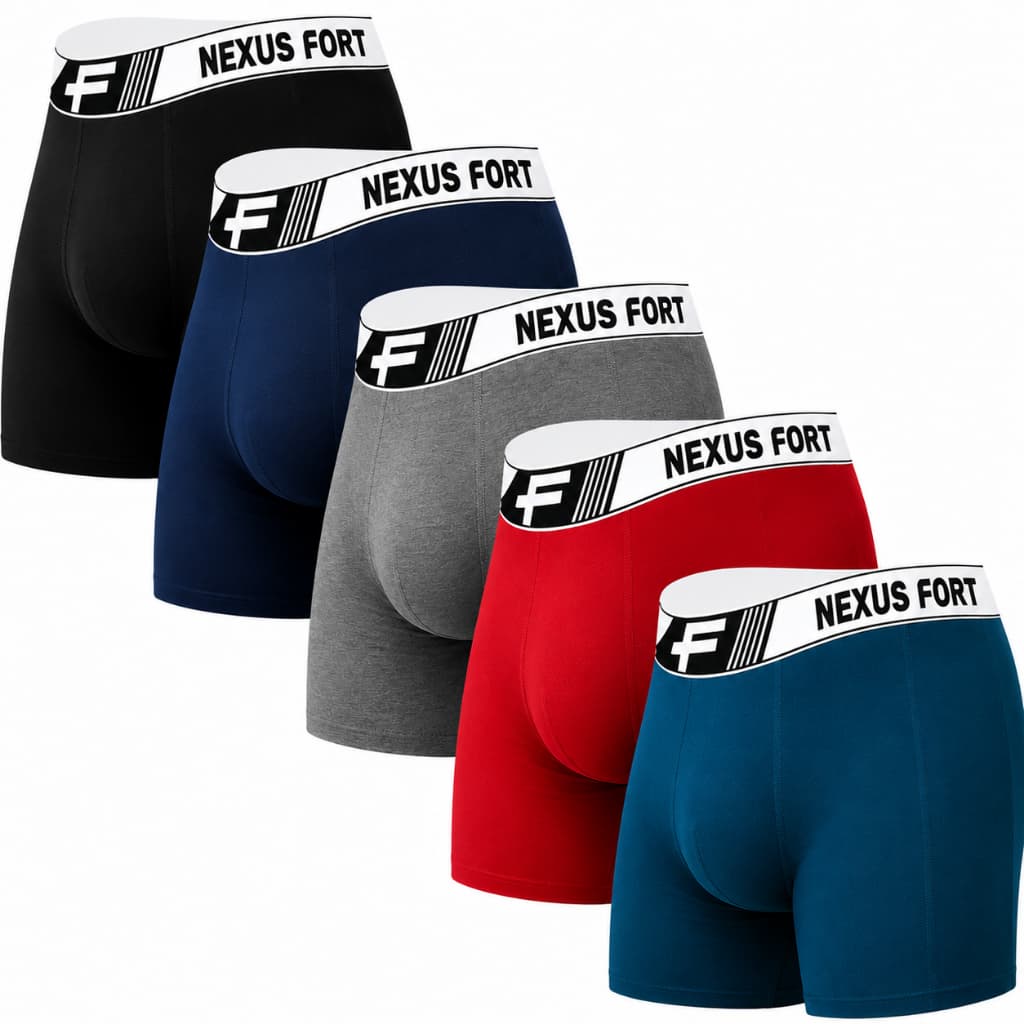 Kit Com 10 Cuecas Algodão Boxer Cotton Adulto Fábrica Original