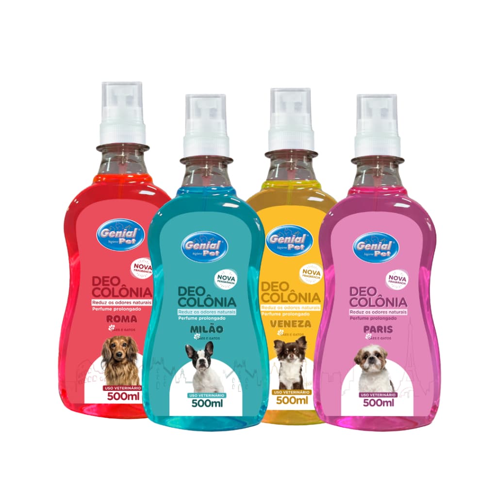 Perfume Deo Colônia Premium 500ml para Cães e Gatos