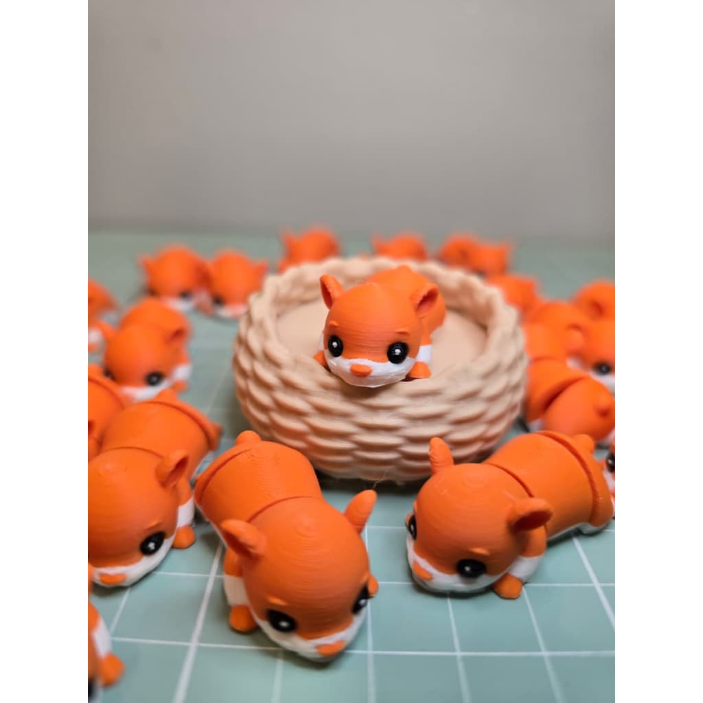 Mini Hamster Articulado Colecionável em Impressão 3D