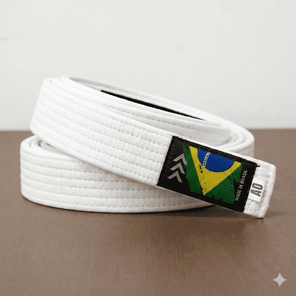 Faixa Jiu Jitsu Adulto Infantil Reforçada 6 Costuras Algodão Reforço EVA Graduação