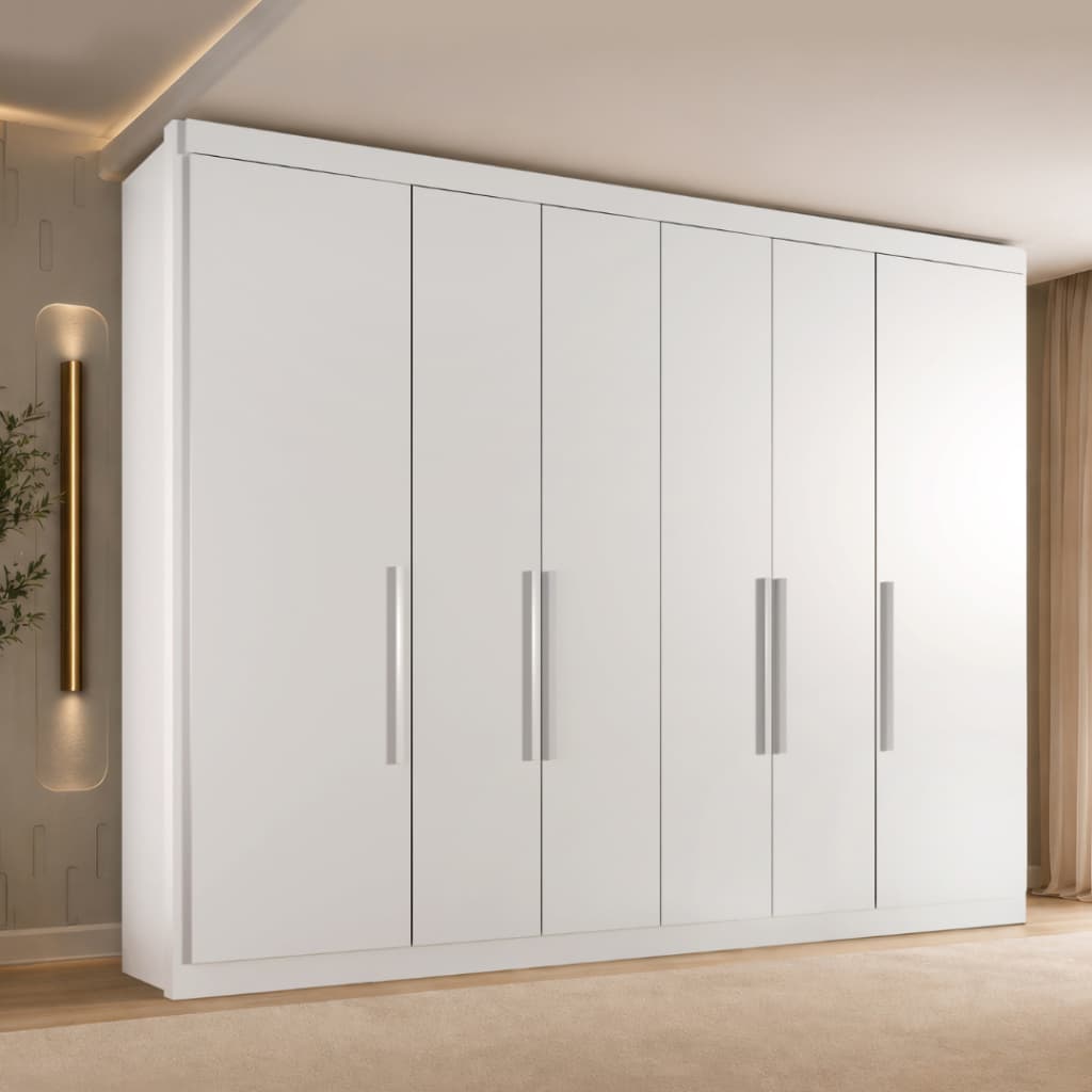 Guarda Roupa Casal Tonielque Valencia 6 Portas 6 Gavetas