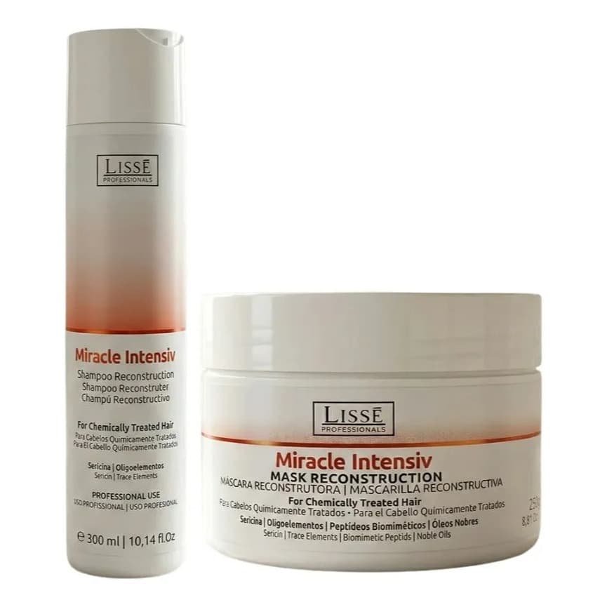 Lissé - Kit Miracle Intensiv (Shampoo Reconstrutor 300ml + Máscara Reconstrutora 250g)