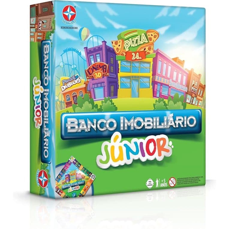 Jogo de Tabuleiro Banco Imobiliário Júnior Estrela