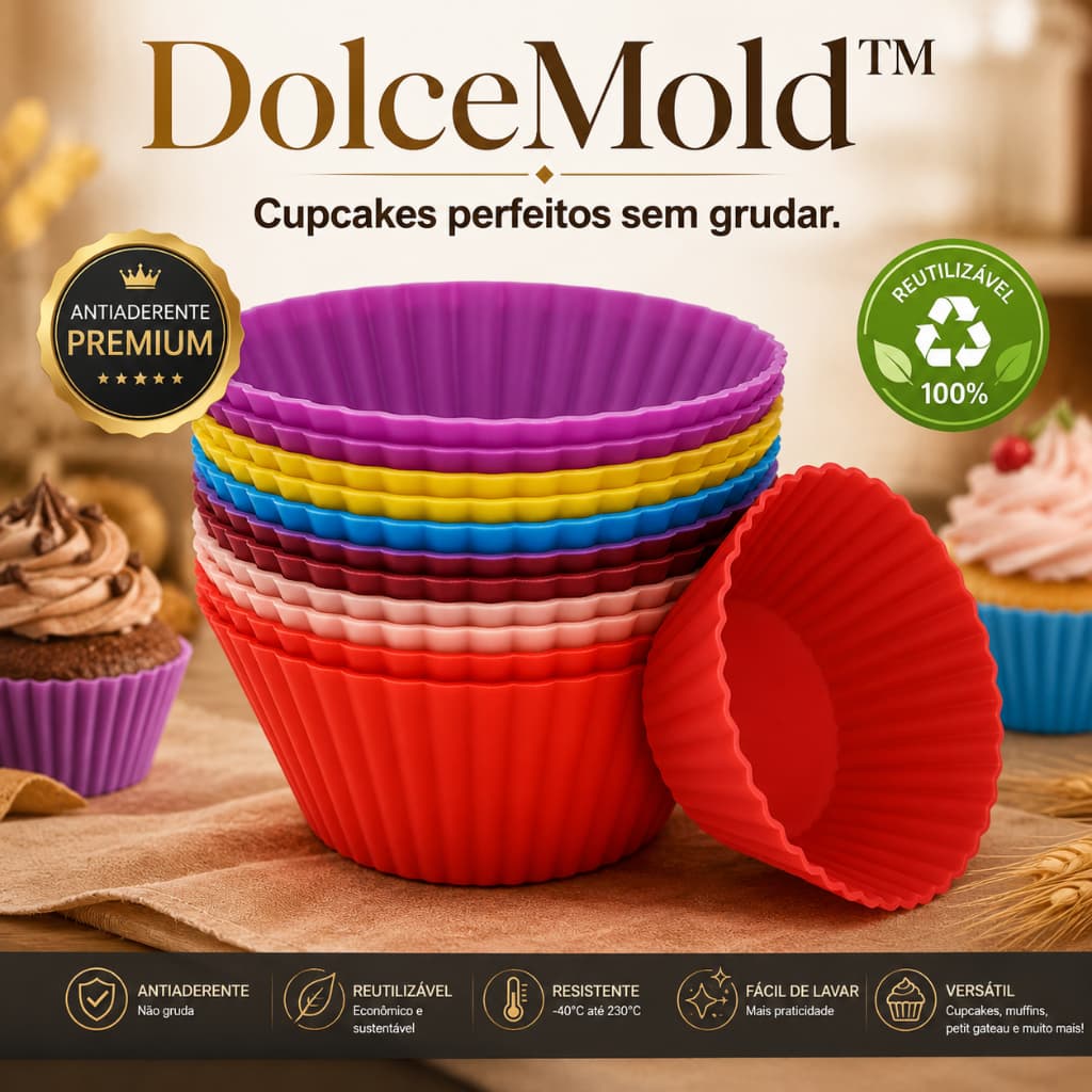 Kit 12 Formas Silicone Antiaderente Reutilizável Para Forno e Air Fryer Não Gruda Coloridas