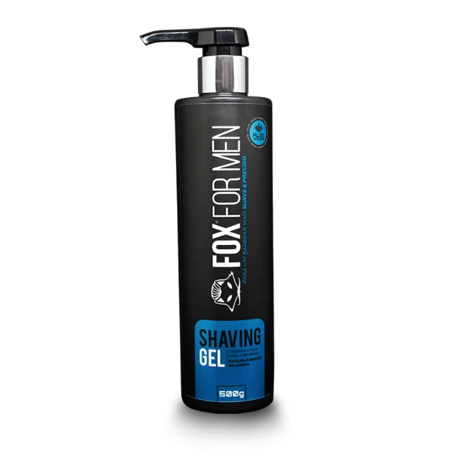 Shaving Gel Fox 500g Gel Transparente Barbear Profissional