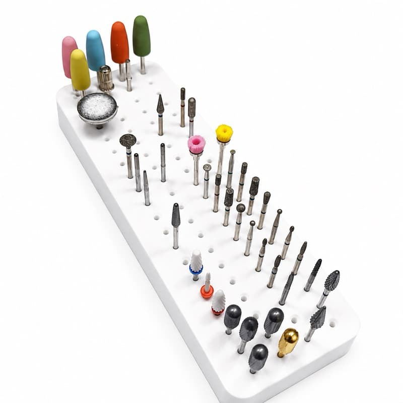 Organizador de brocas, organizador de brocas Nail designer, organizador de brocas para unhas, suporte para brocas
