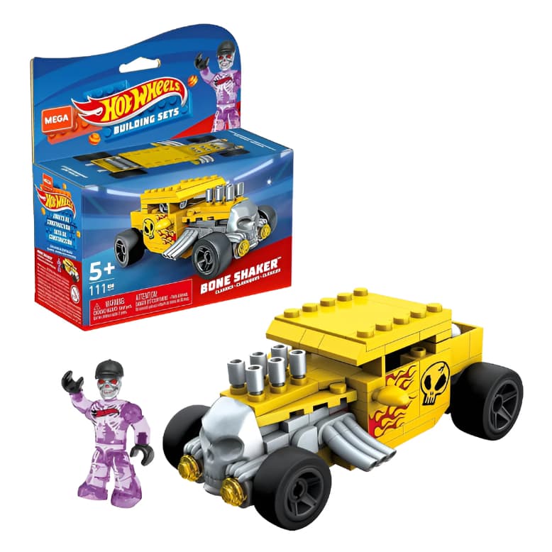 Carrinho Hot Wheels Bone Shaker E Monster Jam Grave 111pçs