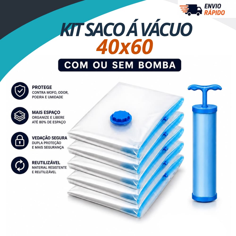 Saco a Vácuo Com Ou Sem Bomba Viagem Mala Organizador Para Roupa Guarda Roupa Edredom Reutilizável