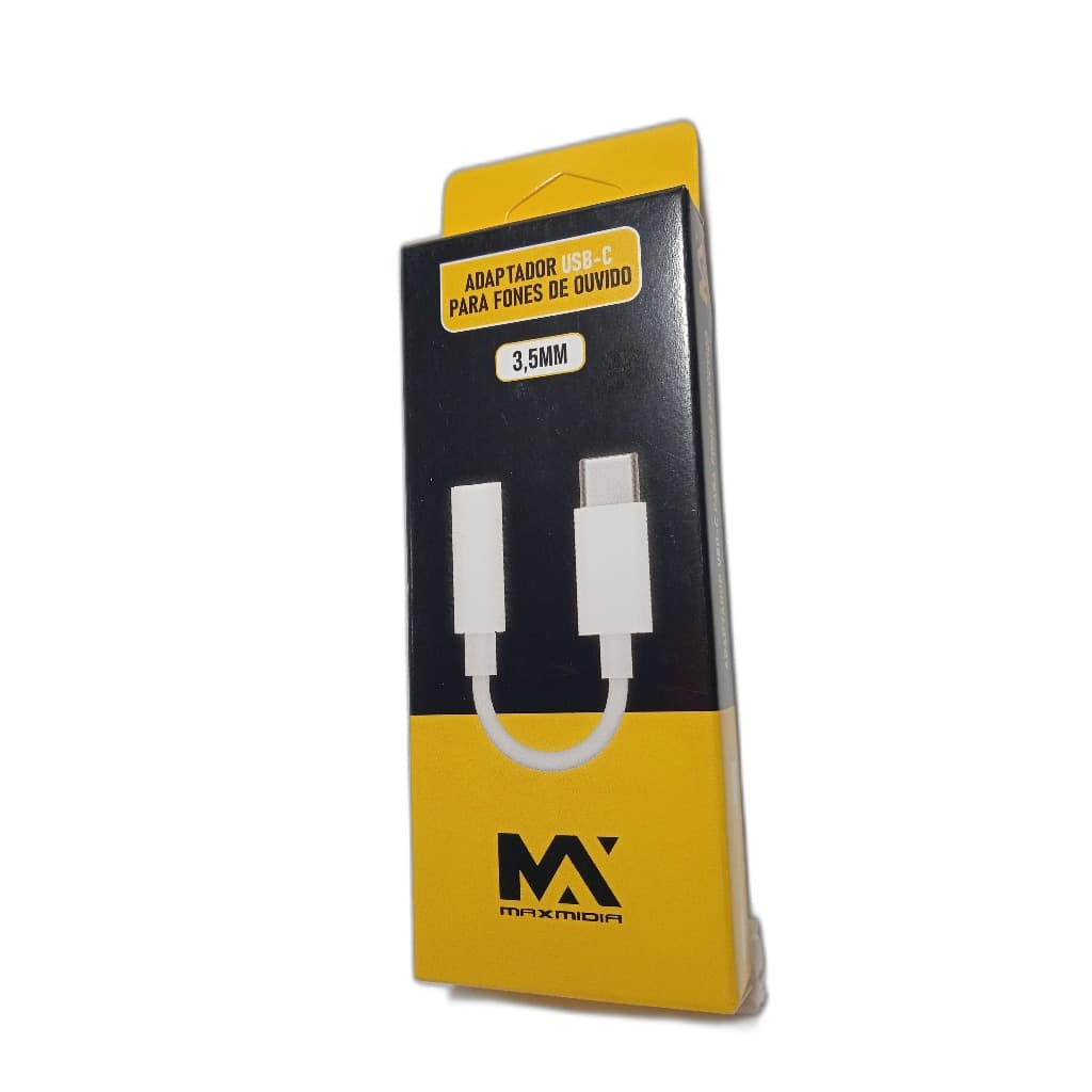 Adaptador Tipo C Para Fone De Ouvido Com P2 Fêmea 3,5mm
