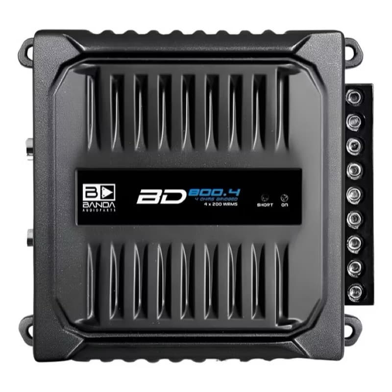 Módulo Banda BD800w Amplificador 800.4 4 Canais 2 Ohms Cor Preto